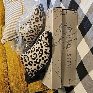 New Musse & Cloud Leather Hair On Mules/Slides